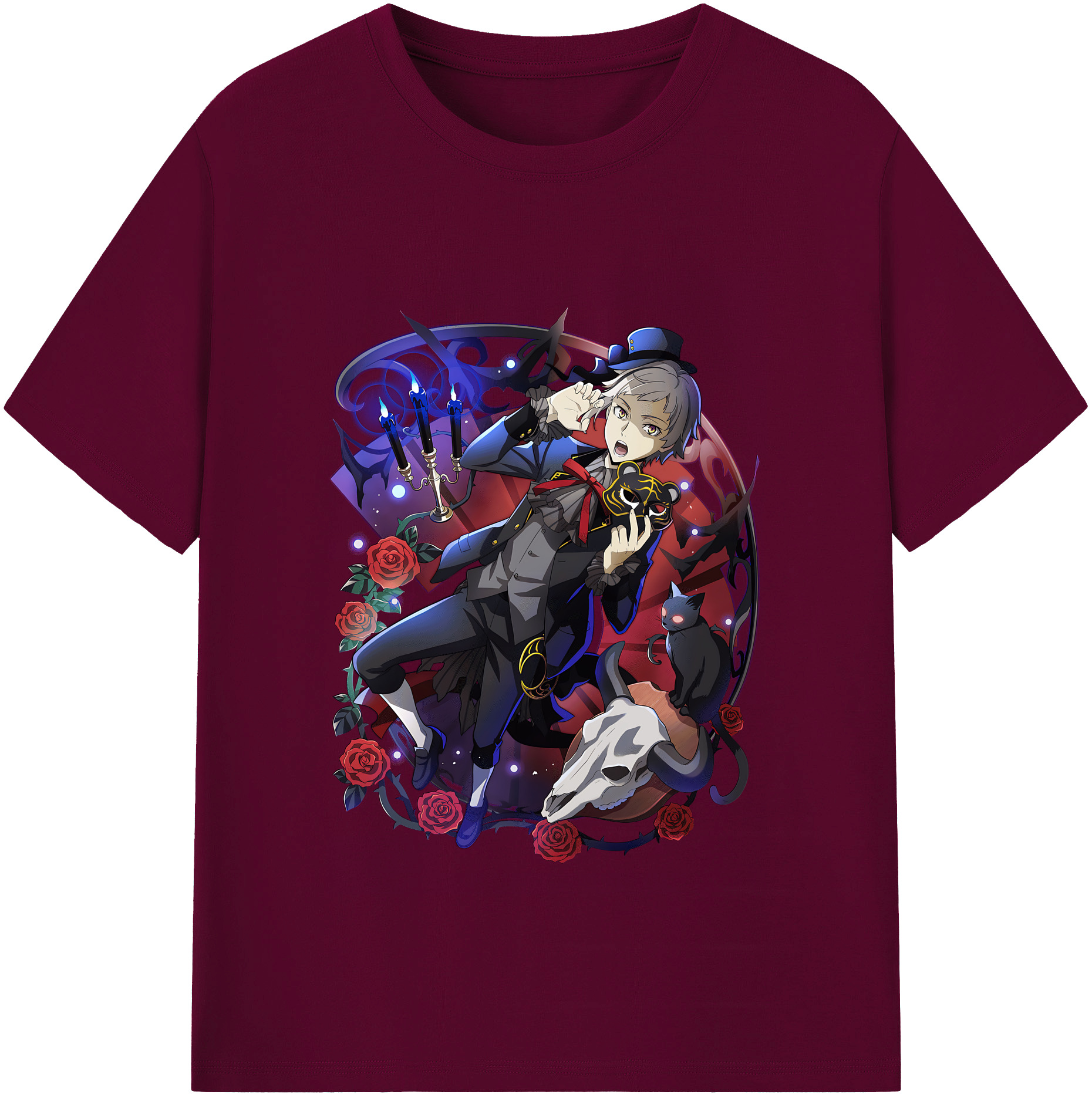 （画像用） 文豪ストレイドッグス Bungo Stray Dogs レディースカジュアルプリントTシャツ（綿100％）